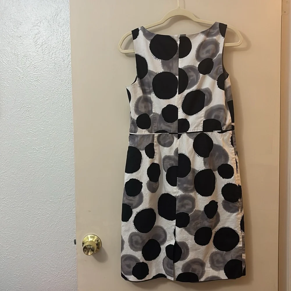 Ann Taylor Black and Gray Polka Dot Dress - Picture 3 of 6